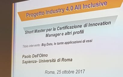 INDUSTRY 4.0 All Inclusive: 42 manager in aula a parlare di Big Data