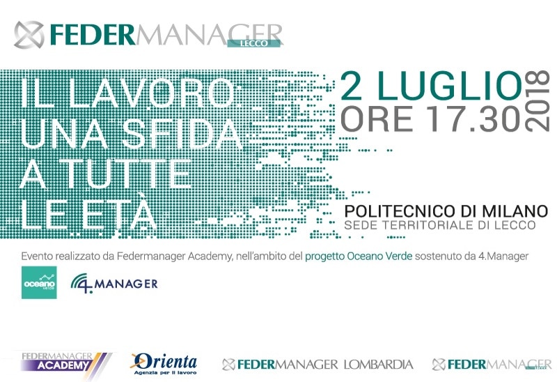 Convegno Federmanager Academy a Lecco: Il lavoro come sfida a tutte le età