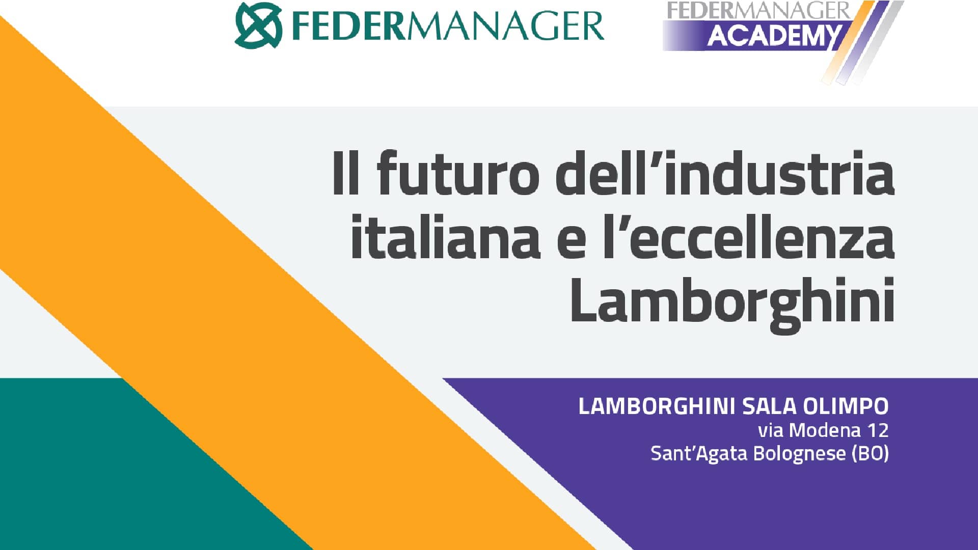 Il futuro dell’industria italiana e l’eccellenza Lamborghini