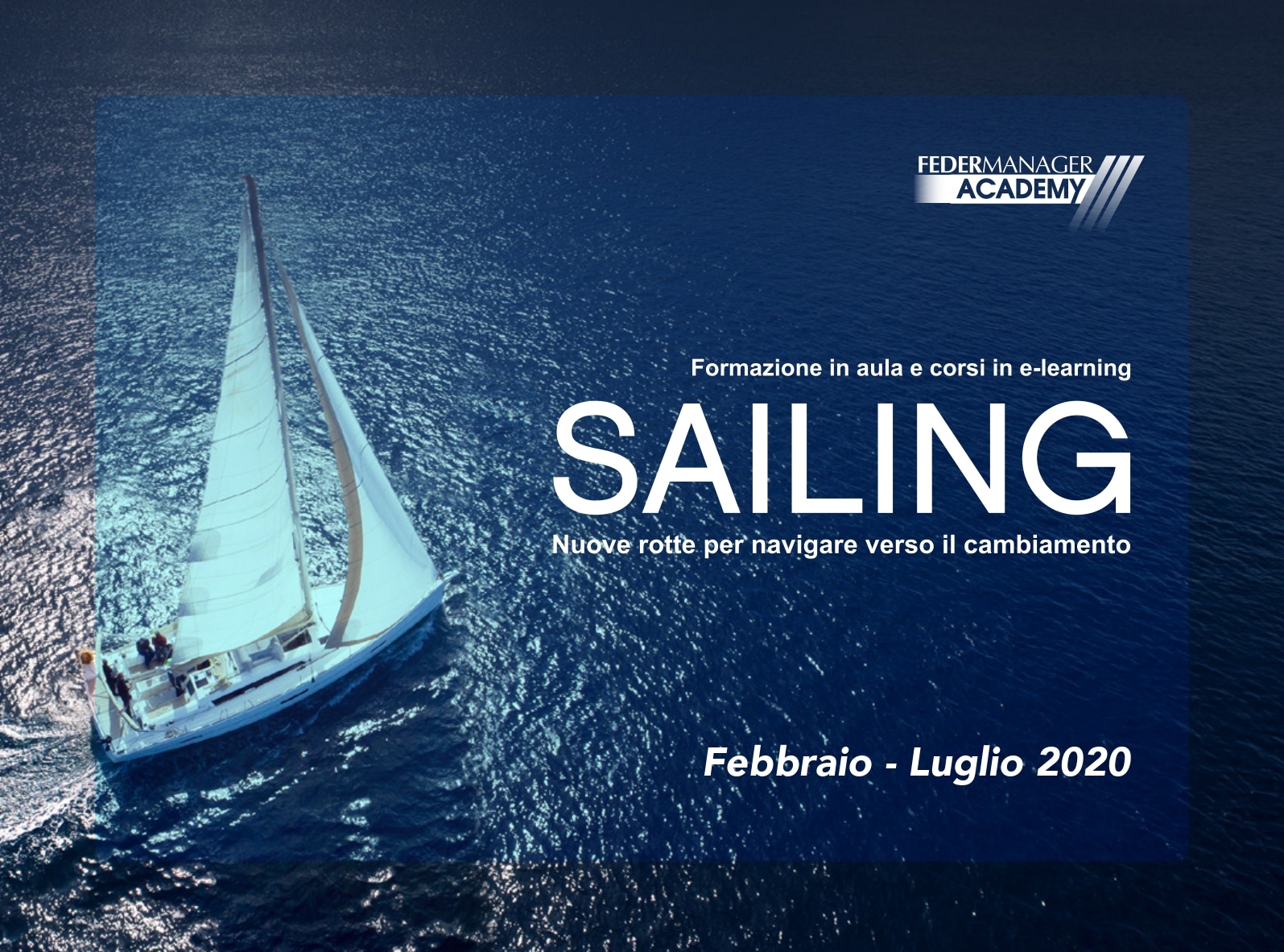 SAILING febbraio-luglio 2020  nuovi corsi per RIFLETTERE PRIMA DI AGIRE