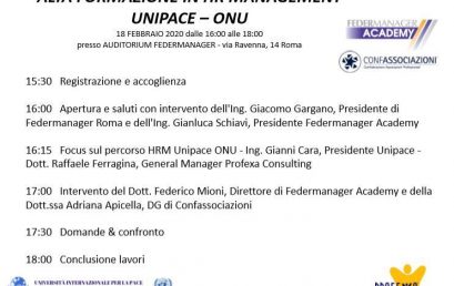 Focus sul percorso di Alta Formazione in HR Management