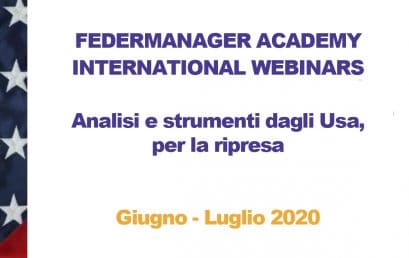 INTERNATIONAL WEBINARS: analisi e strumenti dagli Usa, per la ripresa