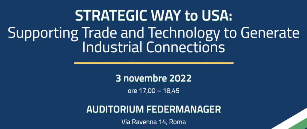 Strategic Way to USA: il 3 novembre, evento finale a Roma