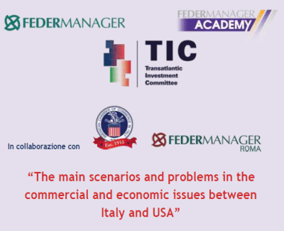 The main scenarios and problems in the commercial and economic issues between Italy and USA