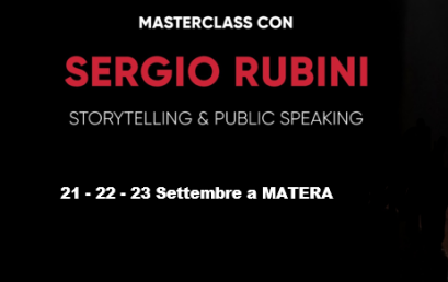 Nuova Masterclass con Sergio Rubini: vi aspettiamo a settembre a Matera