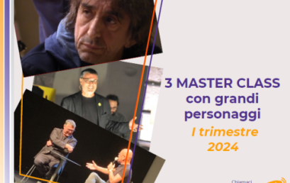 TRE MASTERCLASS DI PRESTIGIO PER RIPARTIRE