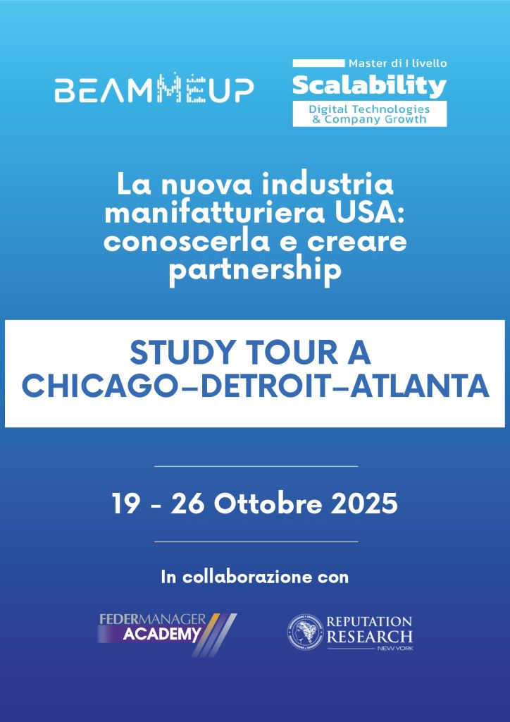 Partecipa allo Study Tour in USA: da Chicago ad Atlanta, per conoscere la nuova industria manifatturiera