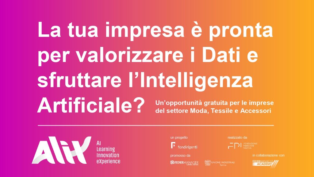 Al via il progetto ALIX che applica l’Intelligenza Artificiale al settore della moda: compila la survey