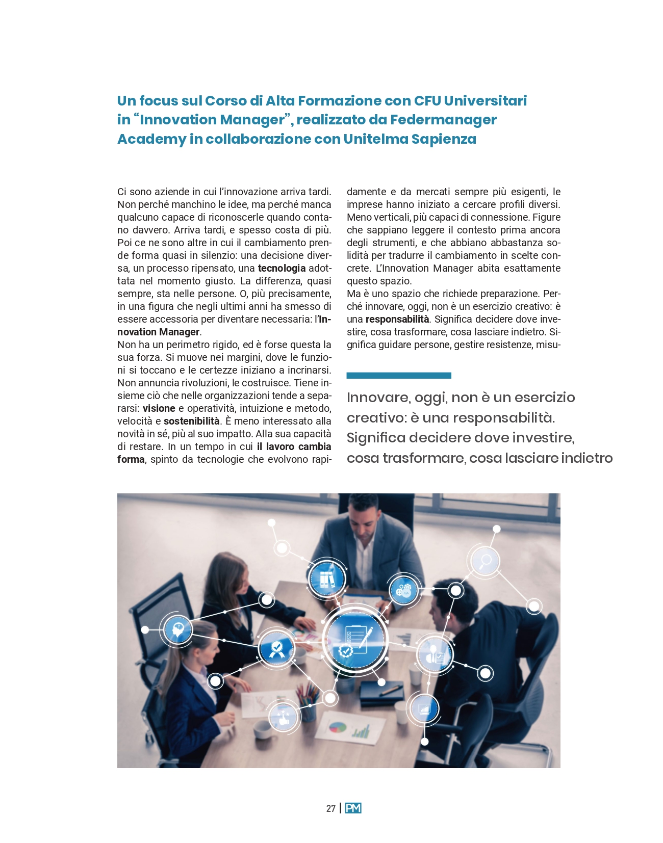 PROGETTO MANAGER EDIZIONE APRILE 2026