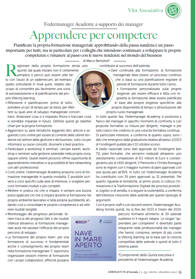 DIRIGENTE D’AZIENDA N.335